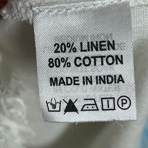 Melissa Odabash Dress Cover up Medium embroidered Tennis boho Martina white - Picture 13 of 14